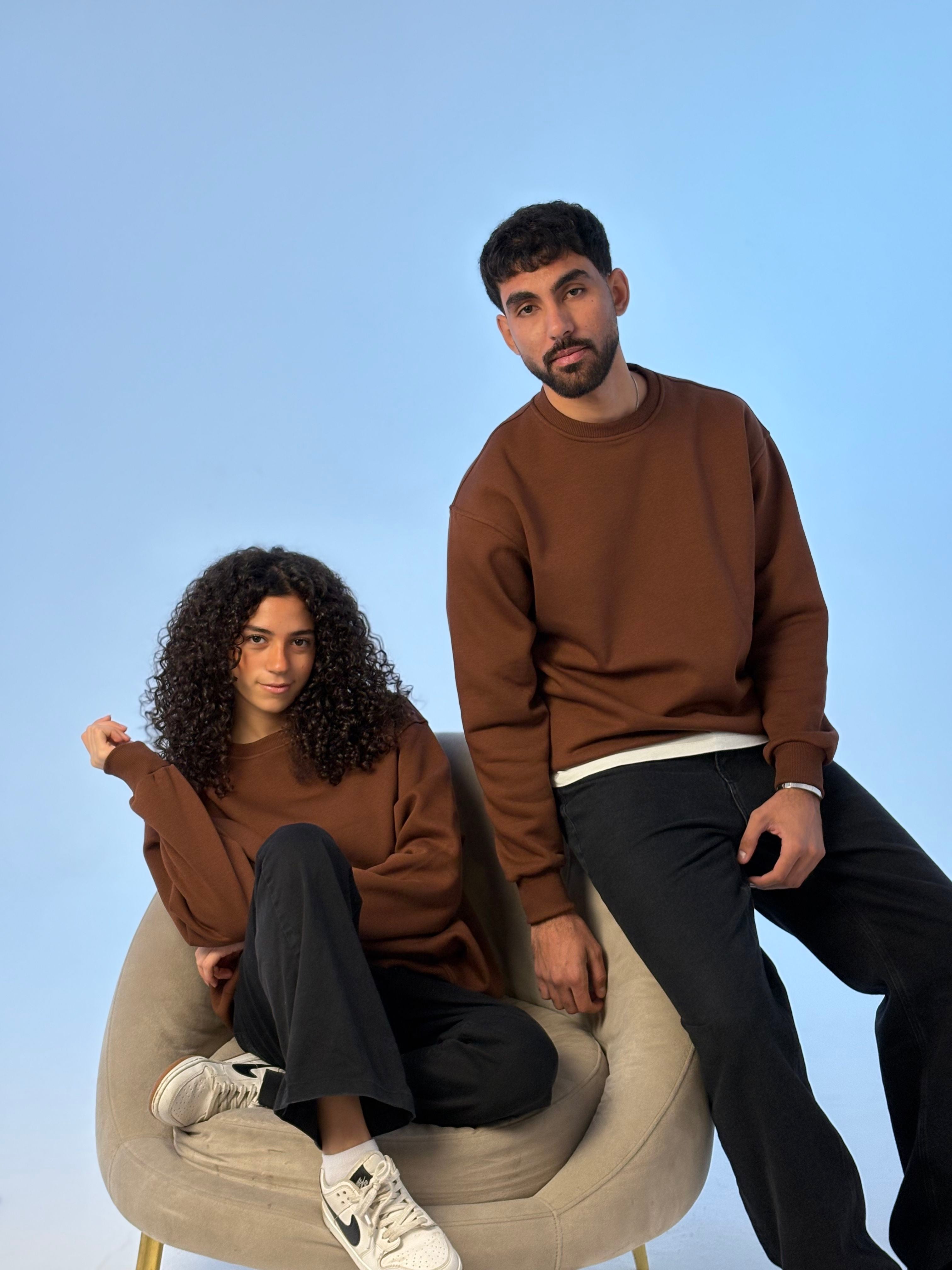 Essential Premium Crewneck - Brown