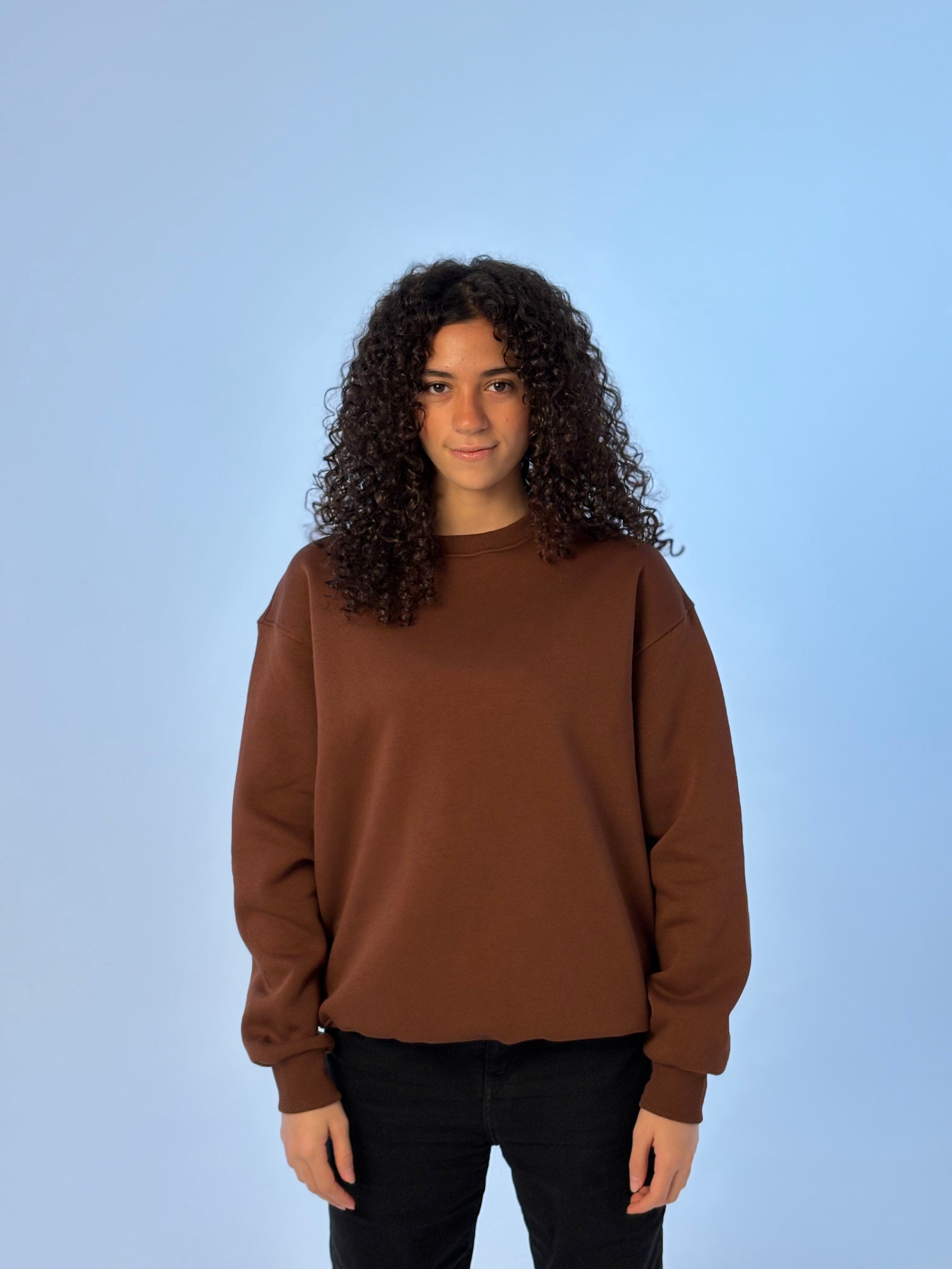 Essential Premium Crewneck - Brown