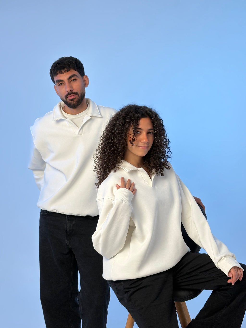 Essential Premium Crewneck Polo - Off White