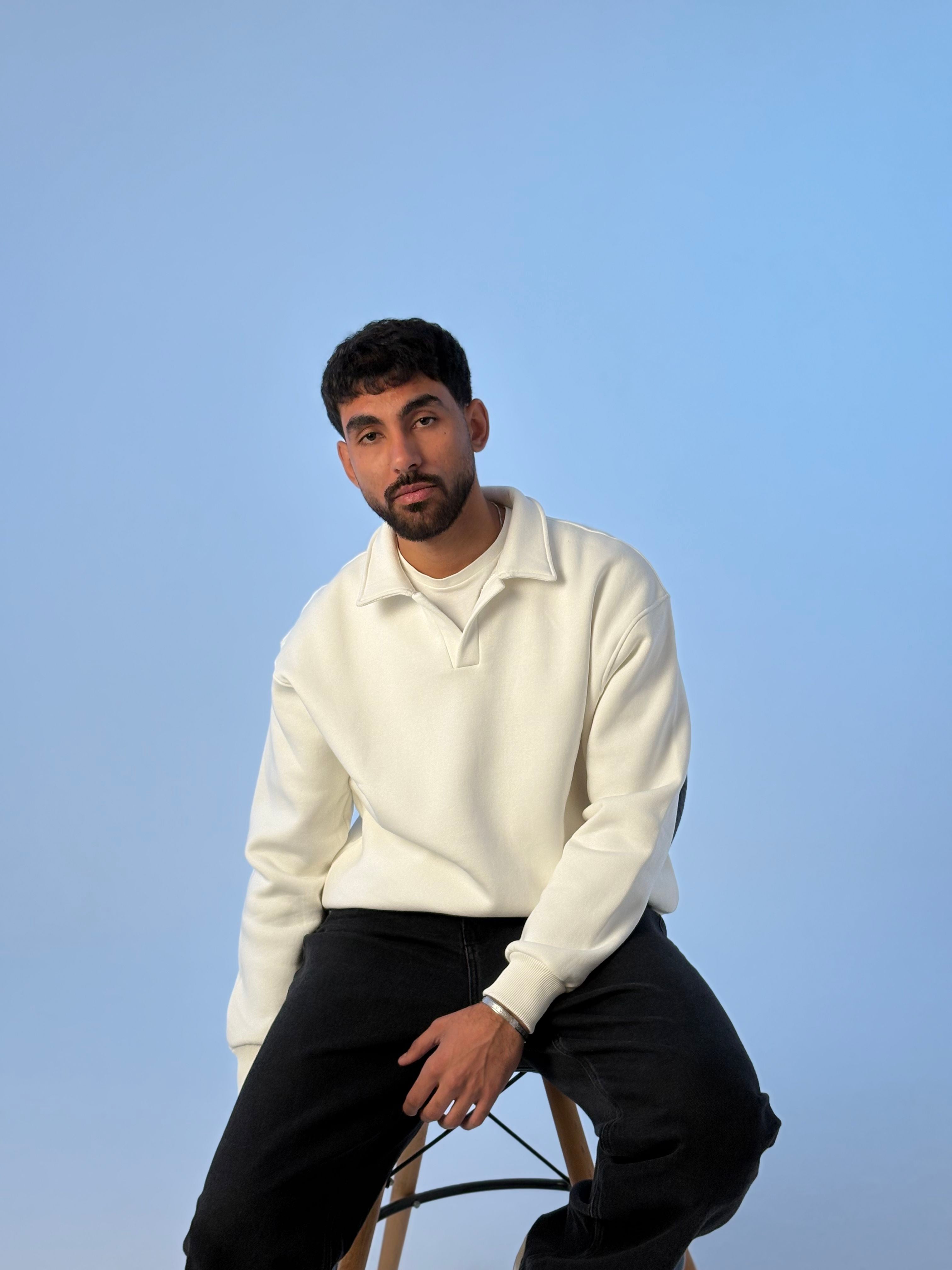 Essential Premium Crewneck Polo - Off White